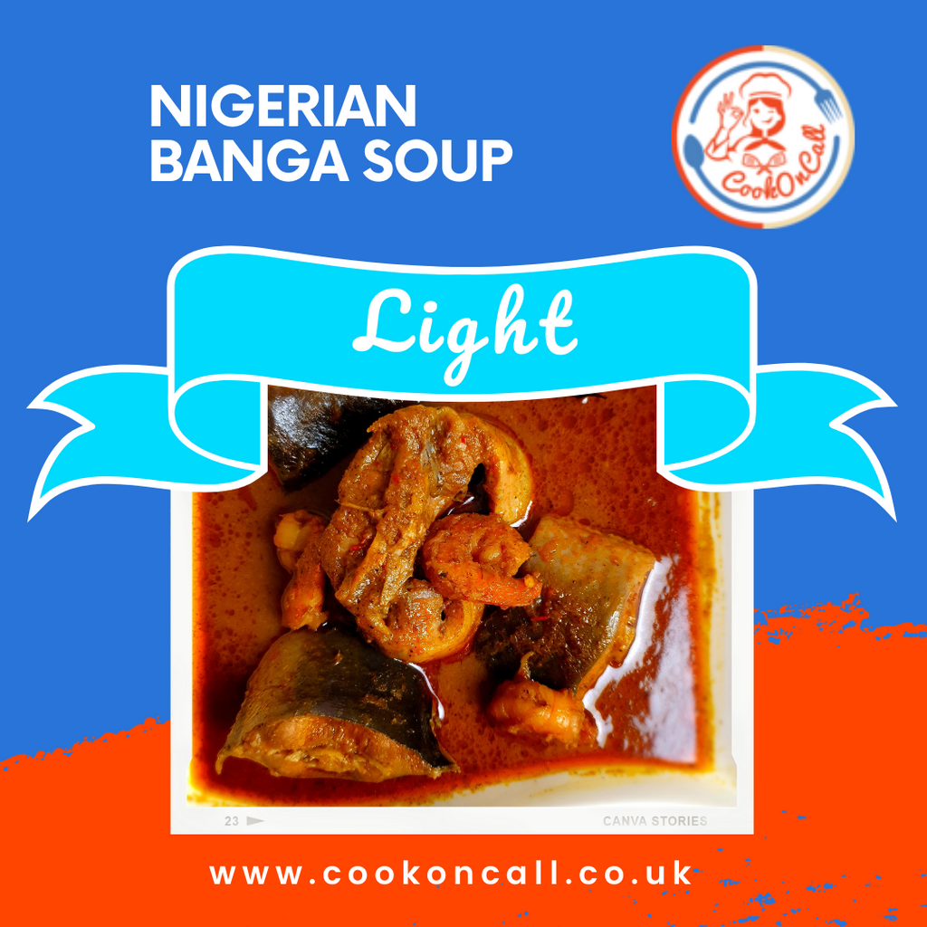 Nigerian Banga Soup (30% Reduced Fat) - CookOnCall