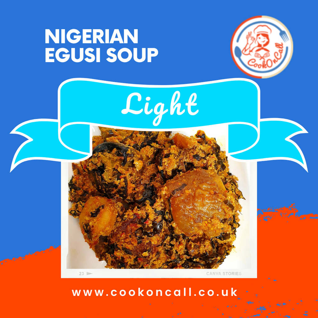 Nigerian Egusi Soup (30% Reduced Fat) - CookOnCall
