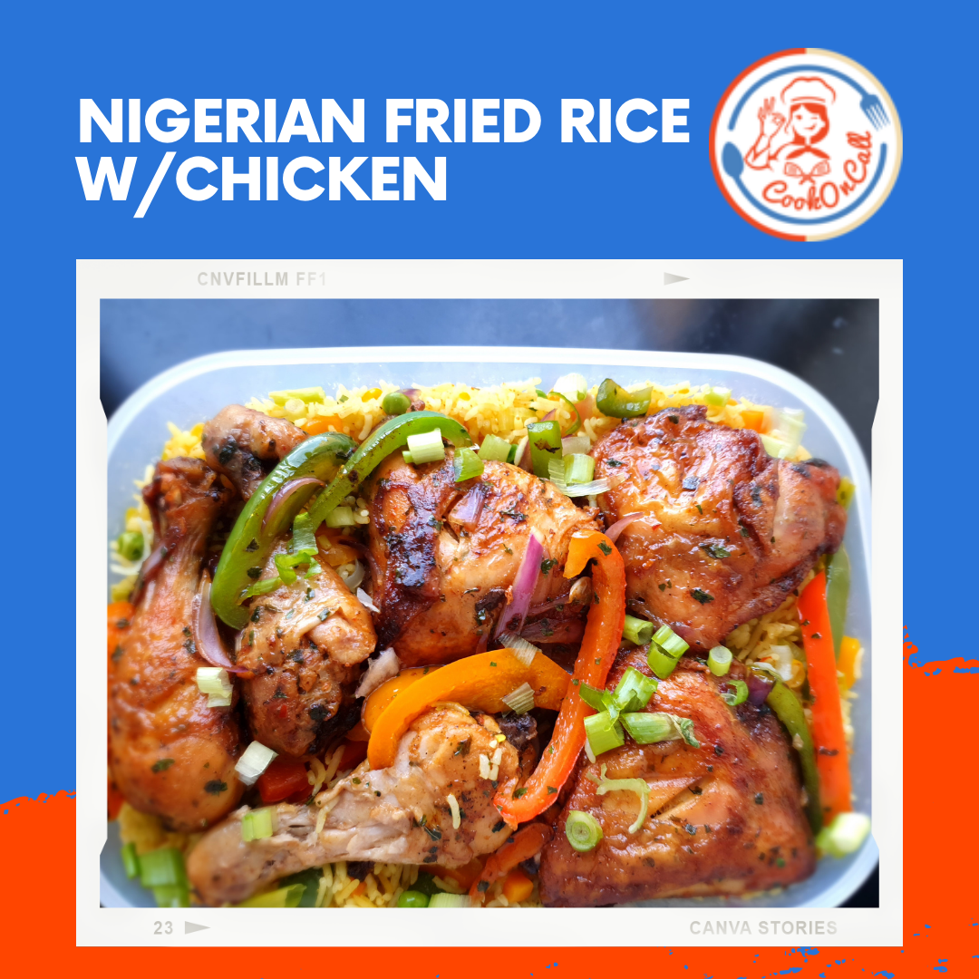Nigerian Fried Rice with Chicken - CookOnCall