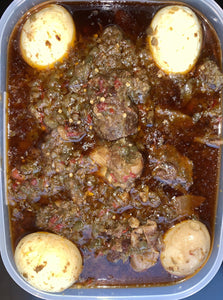Ayamase (Ofada) Stew with Assorted Meat (30% Reduced Fat) - CookOnCall